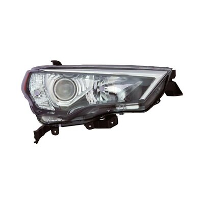 #ad Headlight For 14 21 Toyota 4Runner Right Side Chrome Trim Halogen High Beam CAPA $215.00