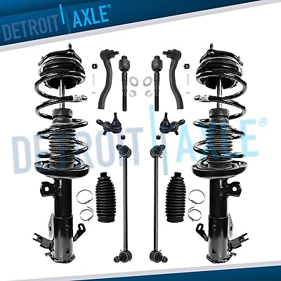 #ad Front Struts Sway Bars Tie Rods Ball Joints for 2012 2013 2014 2015 Honda Civic $210.29