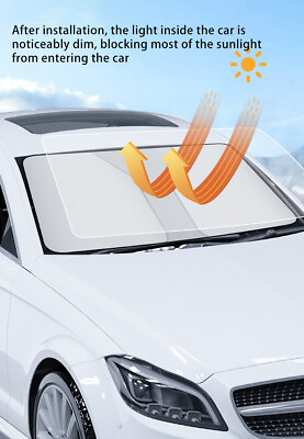 #ad Car Shield Cover Visor UV Block Rear Front Windshield Window Sun Shade $9.93