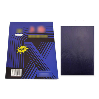 #ad 100 X CARBON PAPER SHEETS HAND COPY BLUE $24.89