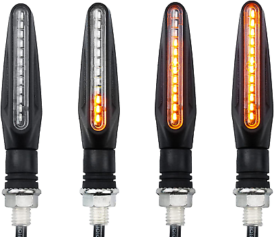 #ad Super Bright 4PCS Motorcycle Indicators Flowing LED Turn Signal Lights 12V for M $31.02