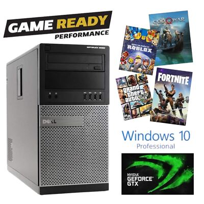 #ad Gaming Desktop Computer DELL i7 NVIDIA GTX up to 32GB RAM 4TB SSD Windows10 BT $84.99