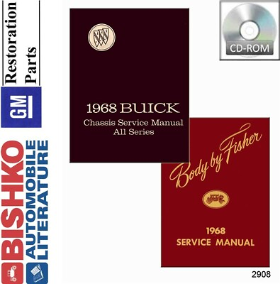 #ad 1968 Buick Service Shop Repair Manual CD Engine Drivetrain Electrical OEM Guide $40.24