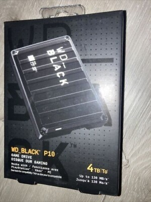 #ad Western Digital Black P10 4TBExternal2.5 inch WDBA3A0040BBKWESN Hard Drive C $39.99