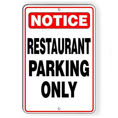 #ad Restaurant Parking Only Sign Decal Customers Notice Scp007 Magnetic $40.37