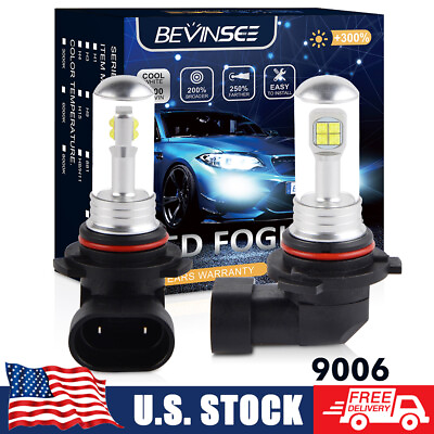 #ad 9006 HB4 LED Fog Lights Bulbs For Acura MDX 2001 2006 TL 2002 2006 Foglights Kit $19.99