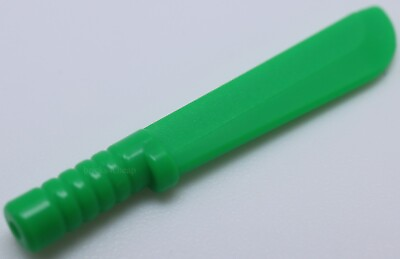 #ad Lego 4x Bright Green Minifig Weapon Machete $1.25