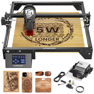 #ad Longer Ray5 5W Laser Engraver with Air Assist Kit High Precision Laser Engraver $269.99