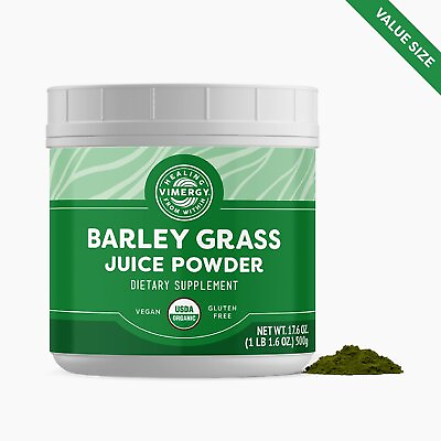 #ad Vimergy USDA Organic Barley Grass Juice Powder – Value Size 500g $94.00