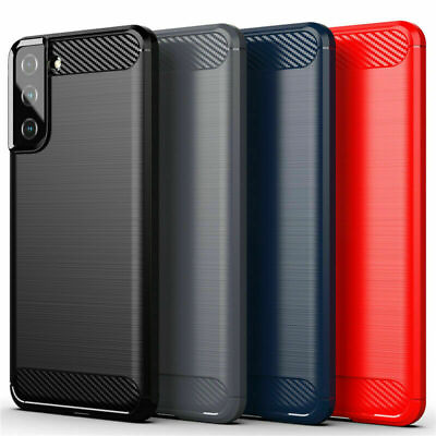 #ad For Samsung Galaxy S21 S20 Ultra S10 Lite S9 Fiber Carbon Soft TPU Cover Case $7.49