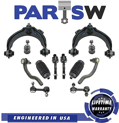 #ad 12 Pc Suspension Kit for Acura TSX Honda Accord Control Arms Sway Bar Ball Joint $82.95