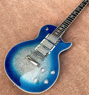 #ad Brand New Custom Blue Electric Guitar Three Pickups Chrome Plated Hardware $235.52