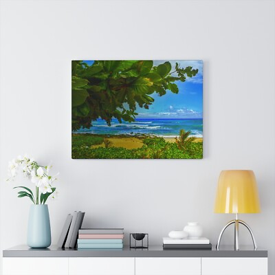 #ad Art Beach Ocean Tree Canvas Art $34.00