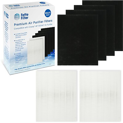 #ad 2 Premium HEPA Filters Compatible with Coway AP 1512HH FP 2 Hepa amp; 4 Carbon $39.99