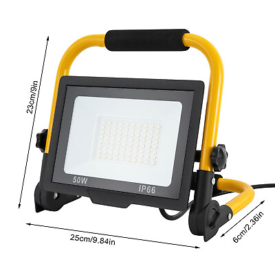 #ad 50W LED Work Light Flood Light Portable Outdoor Camping Lamp 6500K IP66 $17.28