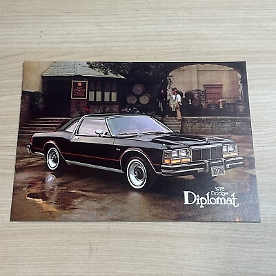 #ad 1978 Dodge Diplomat 16 page Original Car Sales Brochure Catalog $6.49