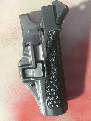 #ad BlackHawk Level 3 Duty Gun Holster Glock 20 21 Basket Weave $40.00