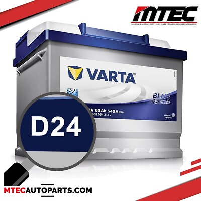 #ad Car Battery 60AH D24 VARTA blue dynamic 540A New 2023 $89.47