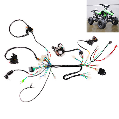#ad Complete Electrics Stator Coil CDI Wiring Harness Rectifier Solenoid Relay 125cc $79.95