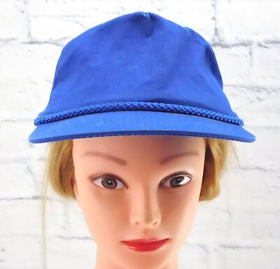 #ad PLAIN BLUE Unisex Snapback Adjustable Adult Baseball Cap Hat $9.95