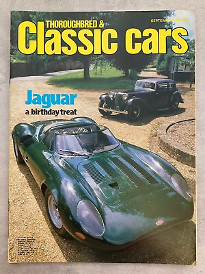 #ad Classic Cars Magazine September 1981 Jaguar 50 Years Peugeot Coupes TVR GBP 7.49