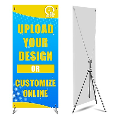 #ad NEW and Premium Adjustable X Banner Stand Portable Oxford Bag 24quot;x63quot; to 31quot;x70quot; $45.99