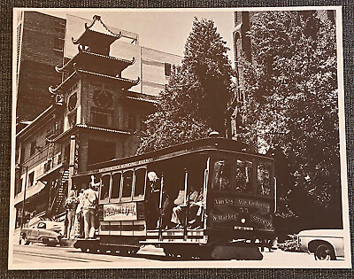 #ad #ad Historic 11x14 Bamp;W Photo Cable Car At Chinatown San Francisco By Royce Vaughn $149.00