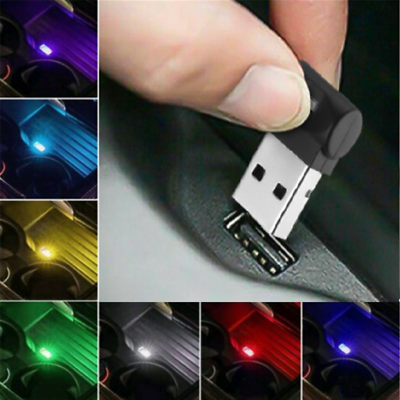1x Mini LED USB Car Interior Neon Atmosphere Light Ambient Lamp Bulb Accessories C $2.89