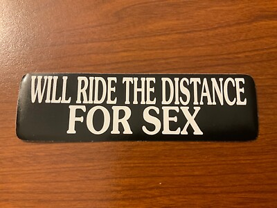#ad Motorcycle Sticker for Helmets or toolbox #2568 Will ride the distance for $2.02