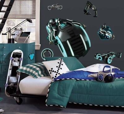 #ad Tron Legacy Light Cycle Glow in Dark Sticker Decal Set $14.95