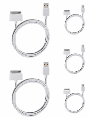 #ad 5x USB Sync Data Charging Charger Cable Cord fits iPhone 4 4S iPod Touch 4th Gen $6.99