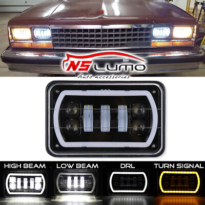 #ad 1pc 4quot;x6quot; LED DRL LIGHT BULB CRYSTAL CLEAR SEALED BEAM HEADLAMP HEADLIGHT TRUCK $45.99
