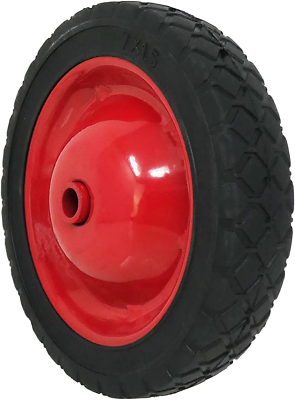 #ad 9593 7 Inch Semi Pneumatic Rubber Tire Steel Hub with Grafoil Bearings Diamond $17.64