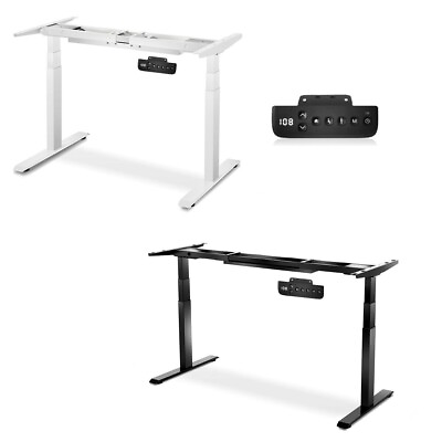 #ad Redlife Electric Stand Up Desk Frame w Controller Height Adjustable Dual Motor $152.99