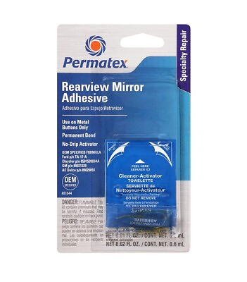 #ad Permatex 81844 Professional Strength Rearview Mirror Adhesive Glue $6.93