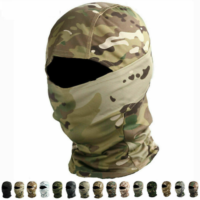 #ad Military Full Face Mask Windproof Headgear Tactical Hunting Camouflage Balaclava $9.99