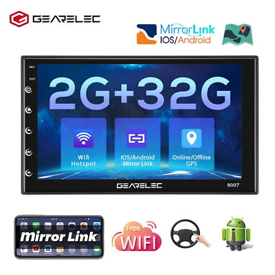#ad 32GB Android 11 7quot; Car Stereo Radio Double 2Din GPS Navi WiFi TouchScreen Player $51.99