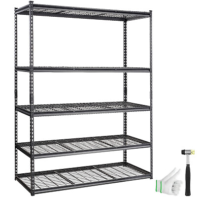 #ad VEVOR Storage Shelving Unit Garage Storage Rack 5 Tier Adjustable 2000 lbs Load $135.99