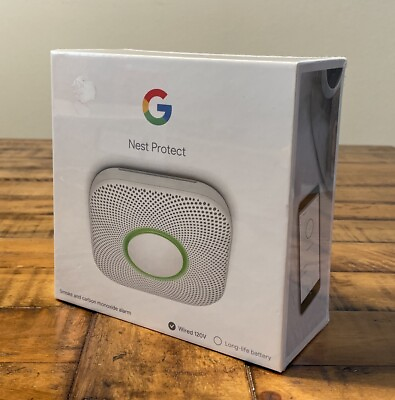 #ad Google Nest Protect Wired S3003LWES Wired Carbon Monoxide Smoke Detector 3730 $99.00