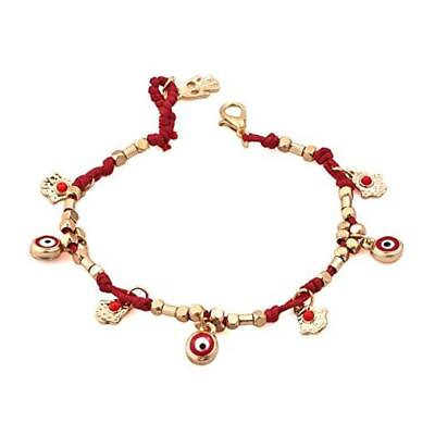 #ad Moonlight Collections Protection Turkish Eye Bracelet Red Evil Eye Bracelet $15.56