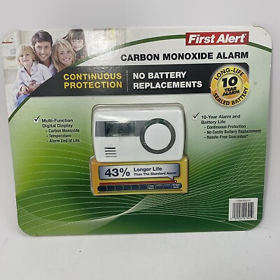 #ad First Alert Carbon Monoxide Alarm With 10 Year Lifetime Battery New In Package $29.99