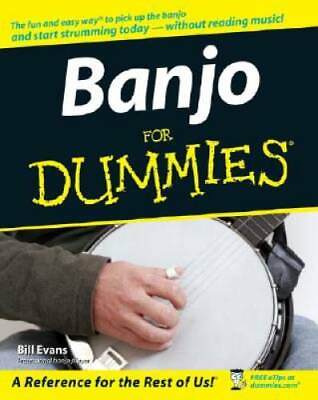 #ad Banjo For Dummies Paperback By Evans Bill GOOD $6.08