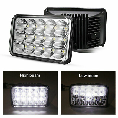 #ad Pair 4x6quot; LED Headlights Hi Lo Beam Light White for Chevy S10 Blazer 1994 1997 $24.69