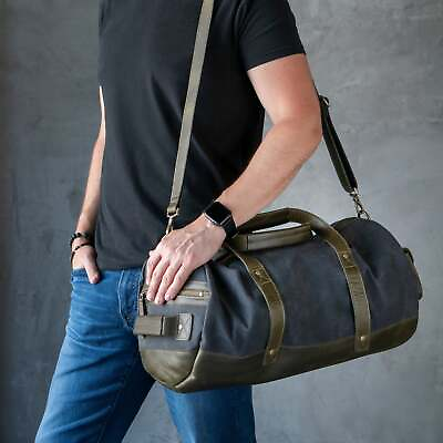 #ad Personalized Canvas Duffel Bag Travel Bag Overnight Weekender Bag Gym Bag $119.99