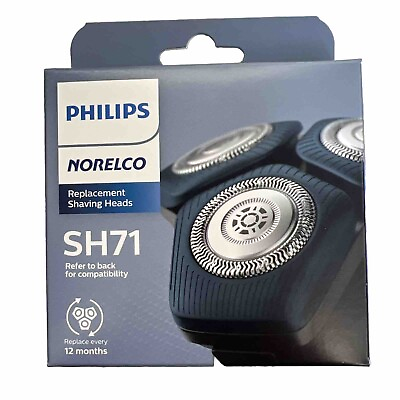 #ad Philips Norelco Genuine SH71 52 Replacement Shaving Heads $9.99
