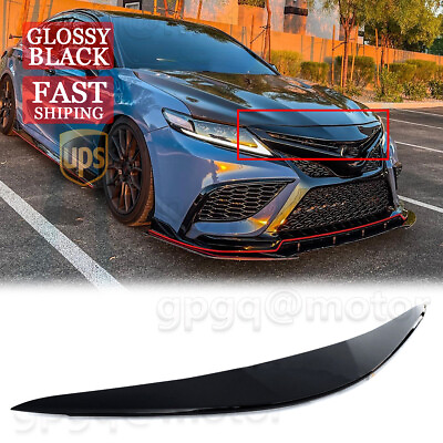 #ad For Toyota Camry SE XSE TRD 2018 2024 Gloss BLK Front Bumper Trim Cover Garnish $37.99