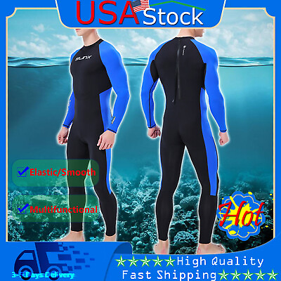 #ad Ultra thin WetSuit Full Body Super stretch Diving Suit Swim Surf Snorkeling $30.79