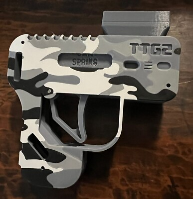 #ad Camo 3D Printed Tic Tac Gun Toy Model TTG2 Gray with Adaptor for Tic Tacs $15.99