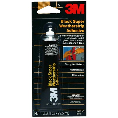 #ad 3M Black Super Weatherstrip Adhesive 03602 1 fl oz 1 Per Pack $5.89