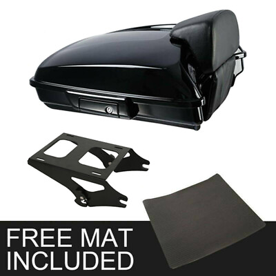 #ad #ad Black 5.5quot; Razor Pack Trunk Mount Rack Fit For Harley Tour Pak Road Glide 14 24 $239.80